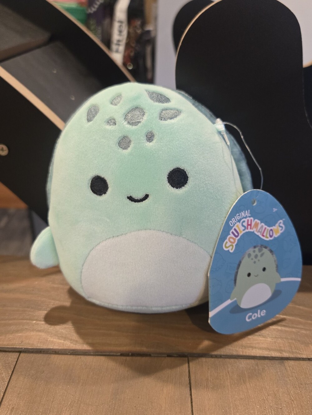 Squishmallows Turtle Cole Plush Mint Green and White New